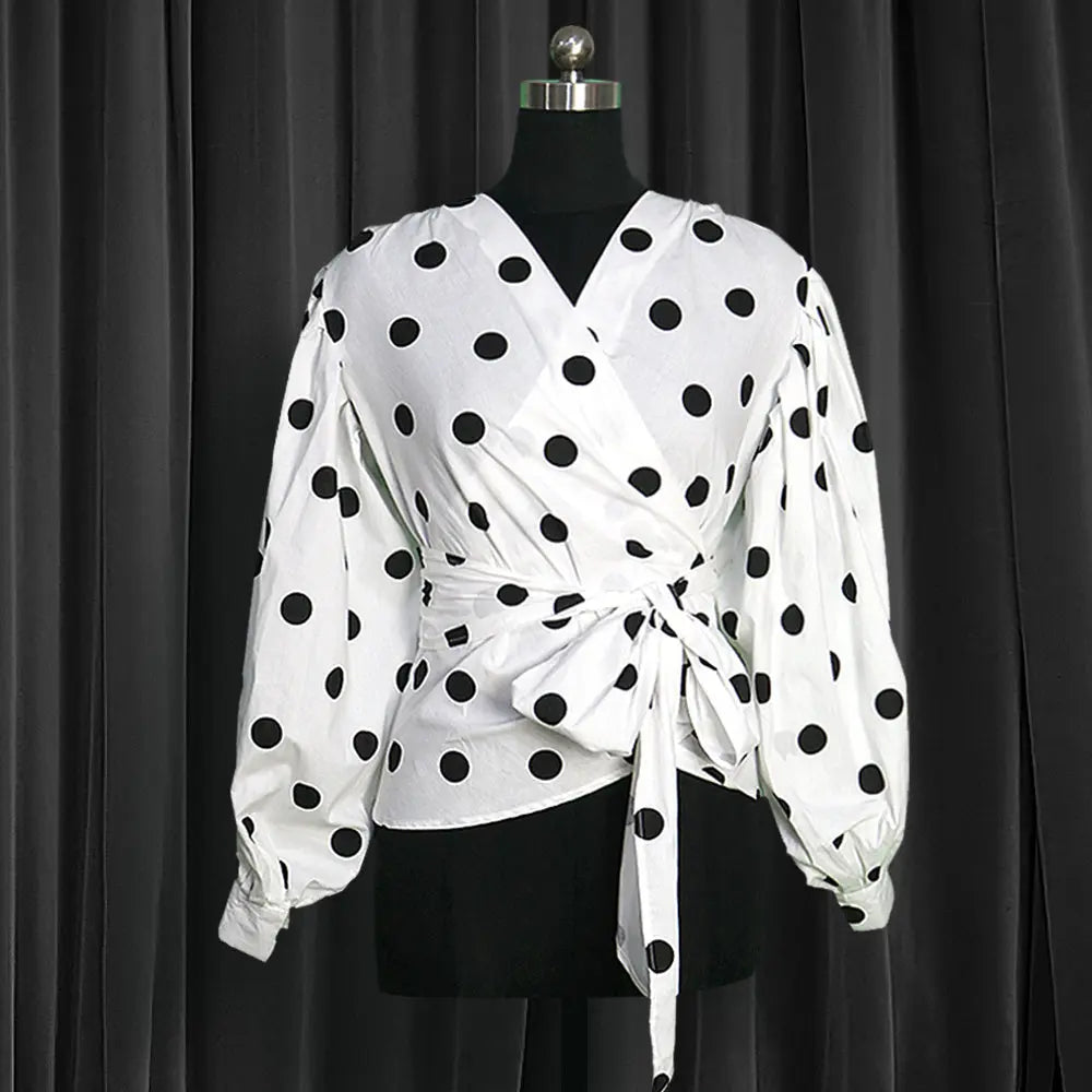Women Shirts Floral Black Office Quatily Clothes Collar Neck null