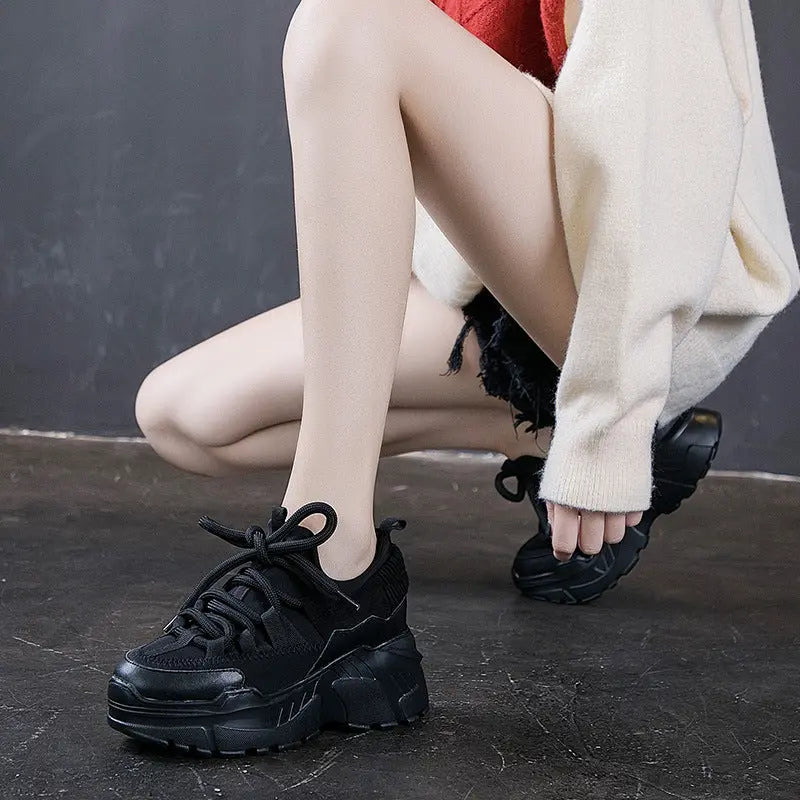 Increased Daddy Shoes White Shoes Women null
