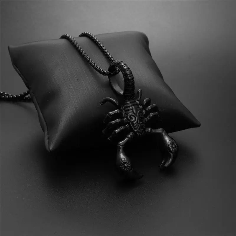 Scorpion Pendant Necklace 316L Stainless Steel Men Chain Necklace Fashion Men Jewelry null