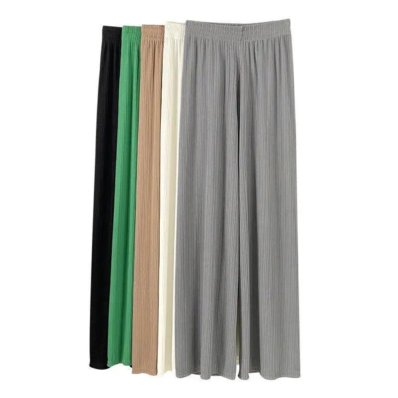 Loose Straight Casual Ice Silk Wide-leg Pants Women null