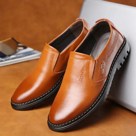 Genuine Leather Men Casual Shoes Spring Autumn Breathable null