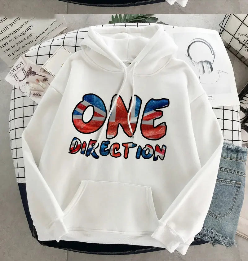 New Harry Styles Graphic One Direction Merch Harajuku Aesthetic Pullover Hoodie Sweatshirt Clothes Fall 1d Streetwear Women null