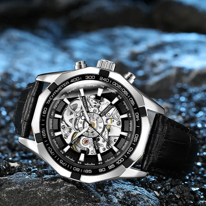 Automatic Mechanical Watch Hollow Carved null