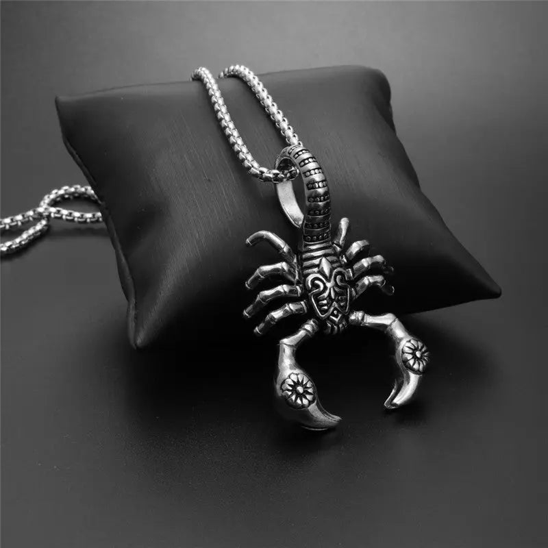 Scorpion Pendant Necklace 316L Stainless Steel Men Chain Necklace Fashion Men Jewelry null