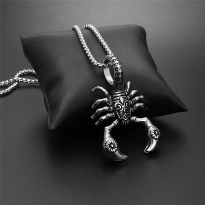 Scorpion Pendant Necklace 316L Stainless Steel Men Chain Necklace Fashion Men Jewelry null