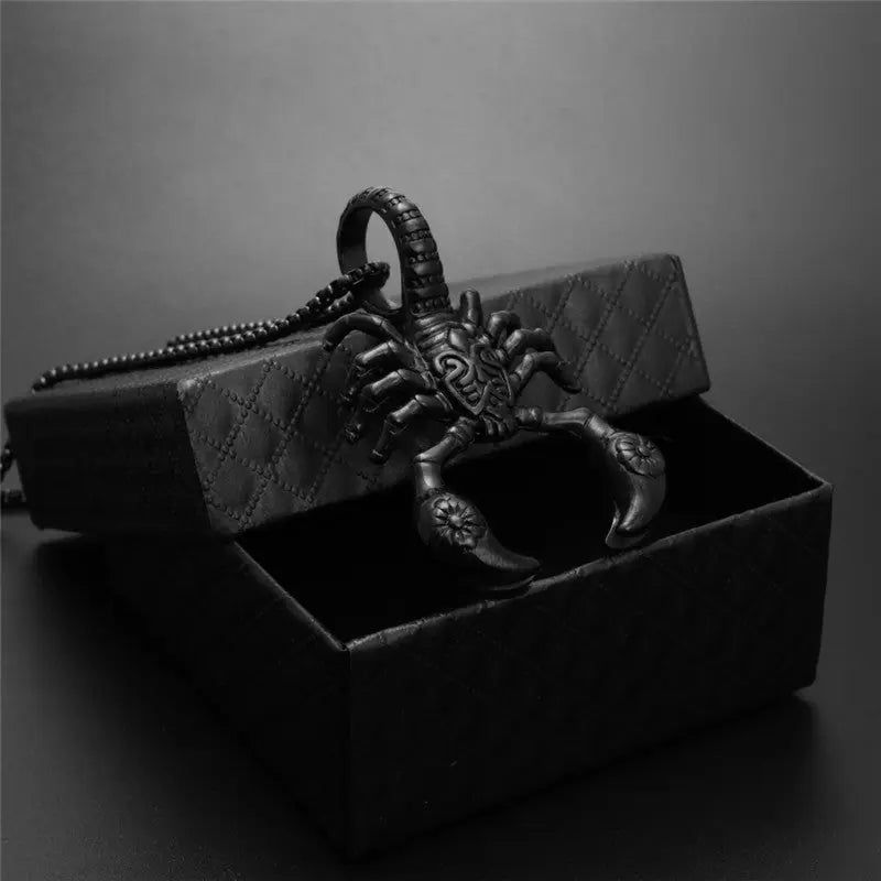 Scorpion Pendant Necklace 316L Stainless Steel Men Chain Necklace Fashion Men Jewelry null