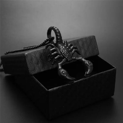 Scorpion Pendant Necklace 316L Stainless Steel Men Chain Necklace Fashion Men Jewelry null