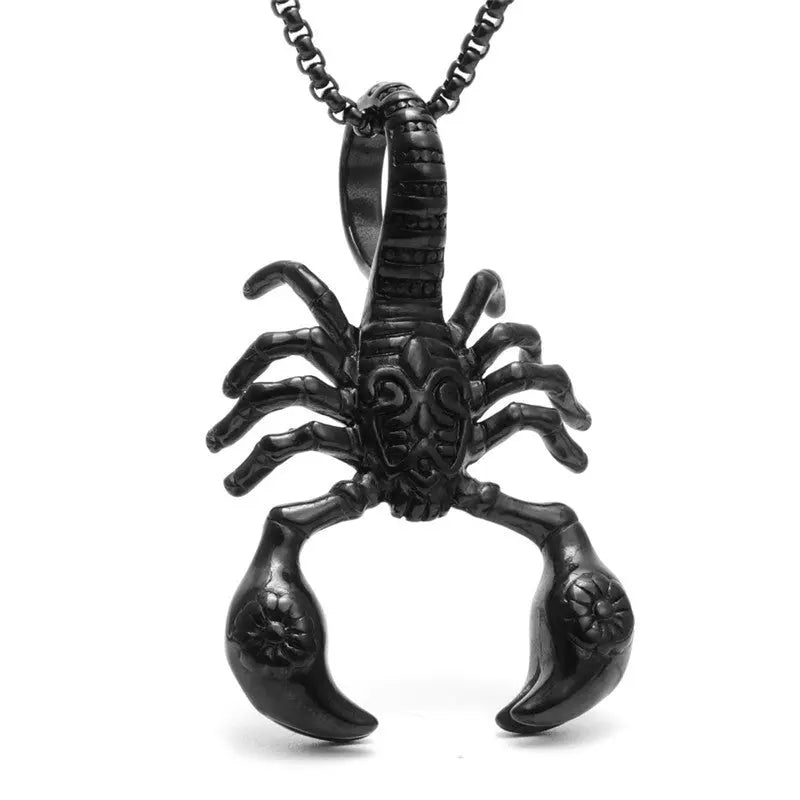 Scorpion Pendant Necklace 316L Stainless Steel Men Chain Necklace Fashion Men Jewelry null