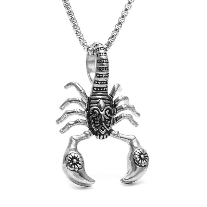 Scorpion Pendant Necklace 316L Stainless Steel Men Chain Necklace Fashion Men Jewelry null