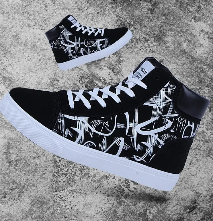 Spring high top shoes Korean Edition men''s shoes null