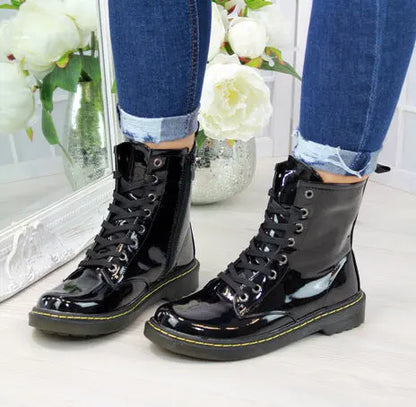 Casual lace-up flat shoes for women null