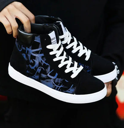 Spring high top shoes Korean Edition men''s shoes null