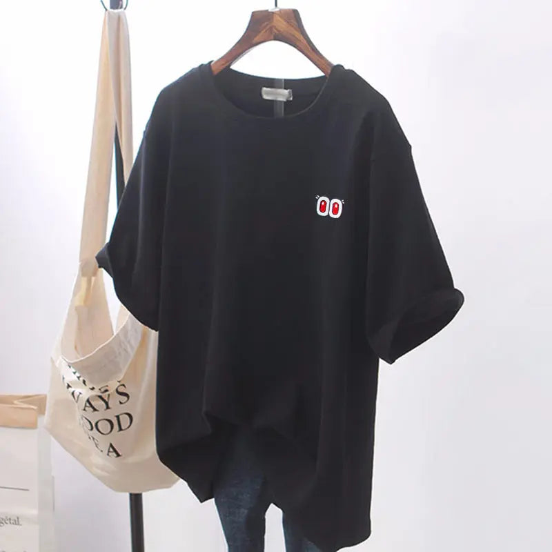 Design Sense Niche Clothes Chic White Loose Short-sleeved T-shirt For Women null