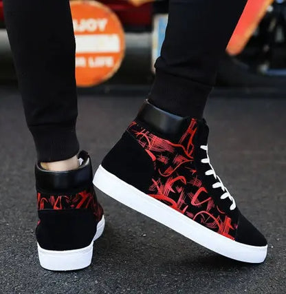Spring high top shoes Korean Edition men''s shoes null