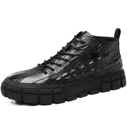 Fall Winter Men Leather Surface Casual Shoes null