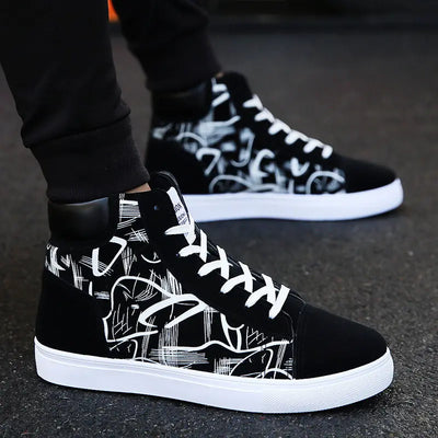 Spring high top shoes Korean Edition men''s shoes null