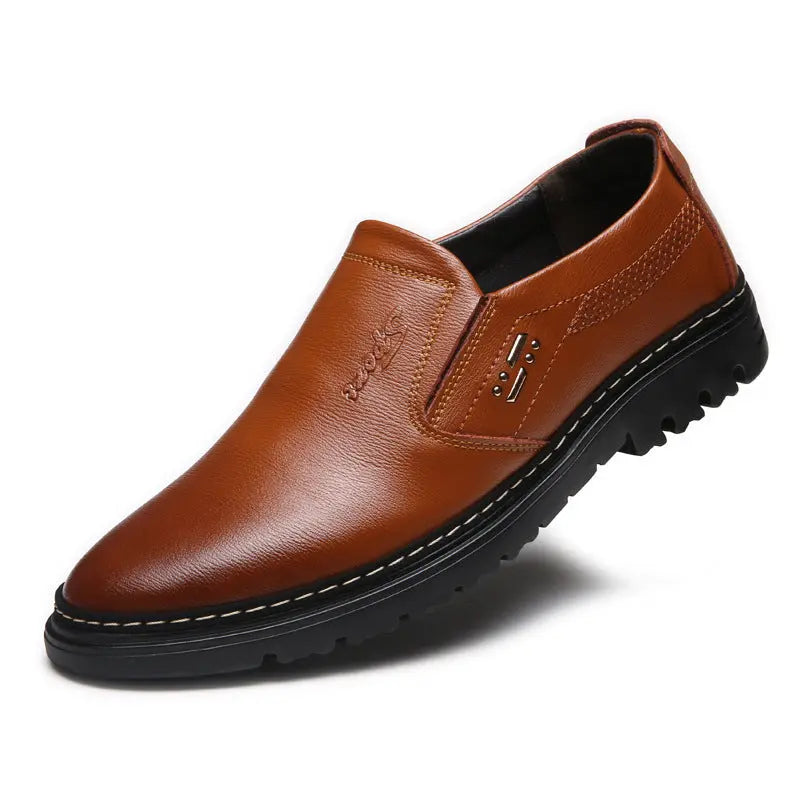 Genuine Leather Men Casual Shoes Spring Autumn Breathable null
