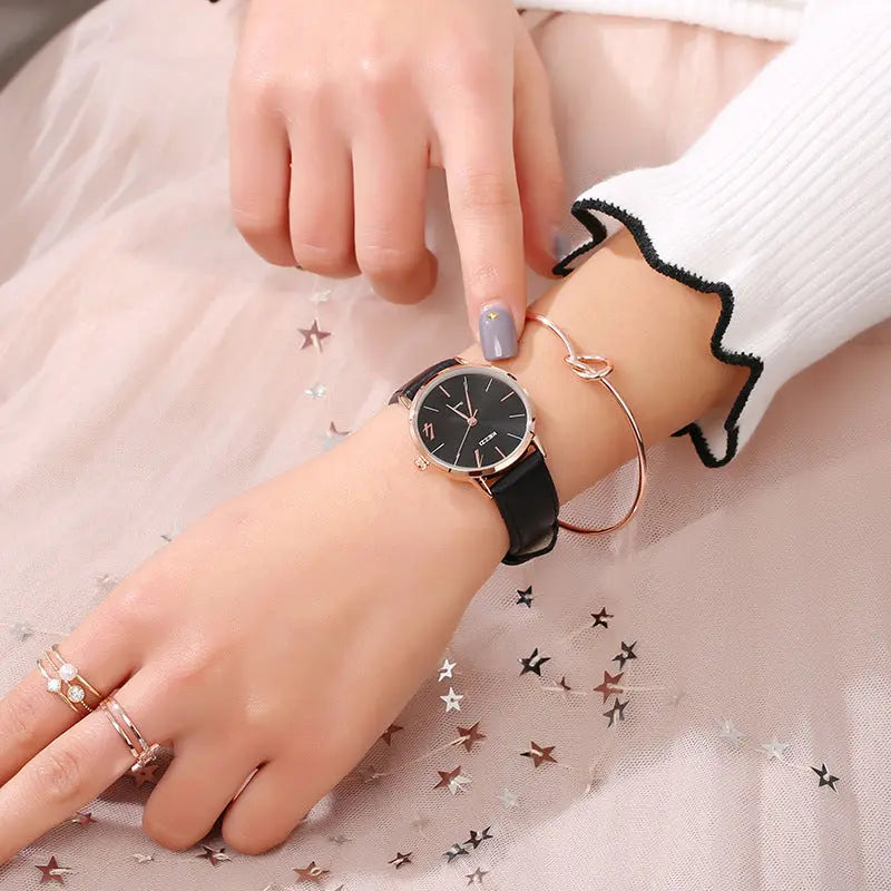 Couple belt waterproof watch null