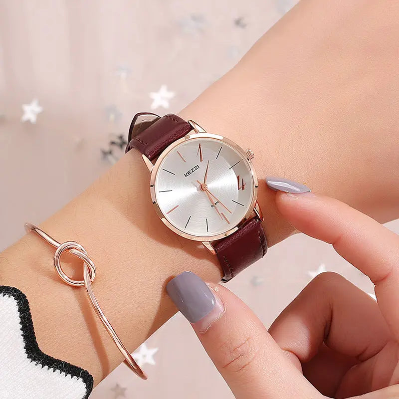 Couple belt waterproof watch null