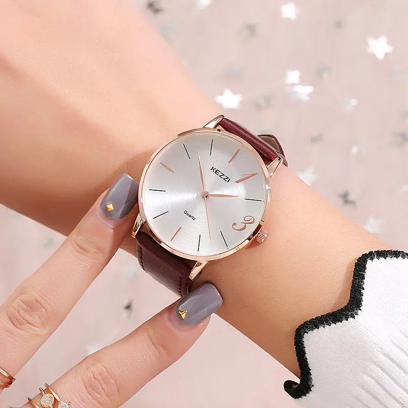 Couple belt waterproof watch null