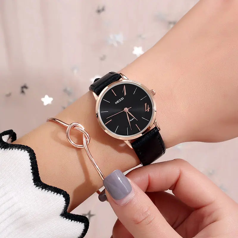 Couple belt waterproof watch null
