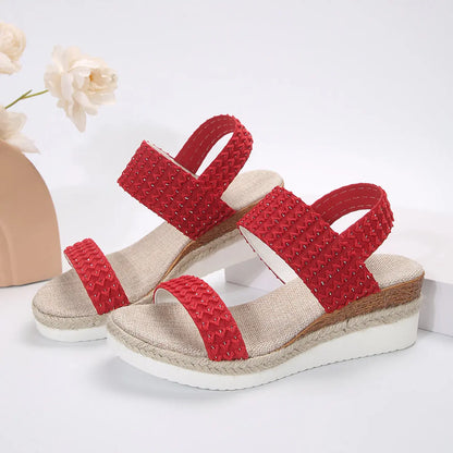 Summer Fashion Wedge Sandals For Women Peep-toe Shoes For Women null