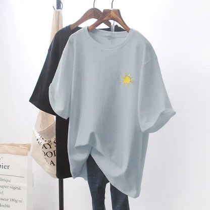 Design Sense Niche Clothes Chic White Loose Short-sleeved T-shirt For Women null