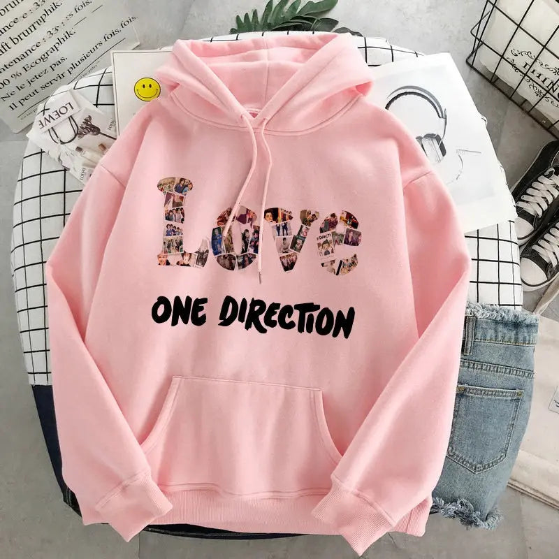 New Harry Styles Graphic One Direction Merch Harajuku Aesthetic Pullover Hoodie Sweatshirt Clothes Fall 1d Streetwear Women null