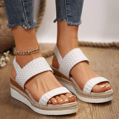 Summer Fashion Wedge Sandals For Women Peep-toe Shoes For Women null