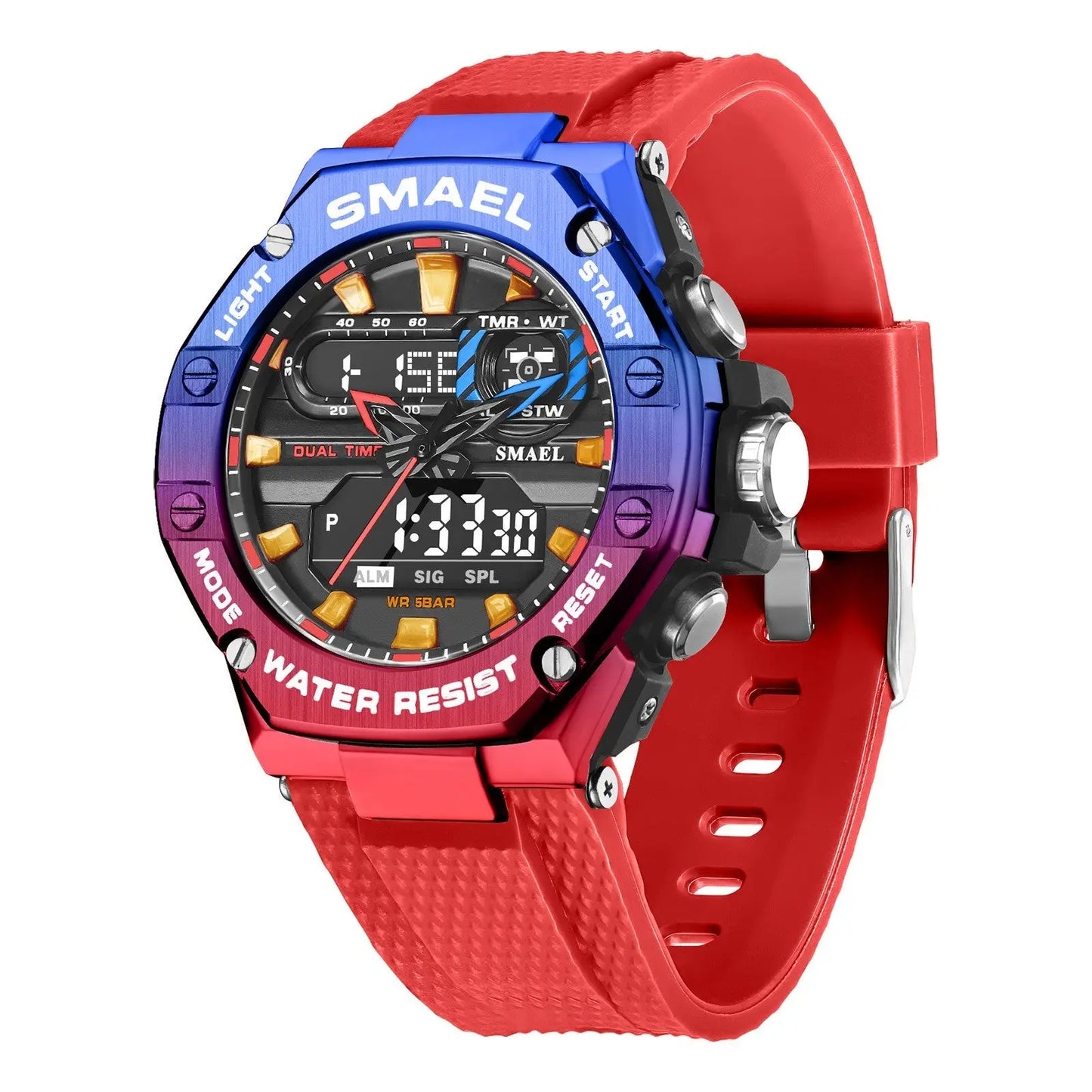 Digital Alloy Electronic Watch Men null