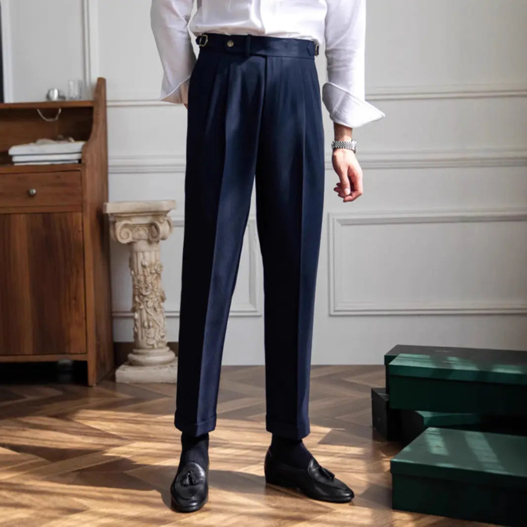 British Men Business Casual Pants null