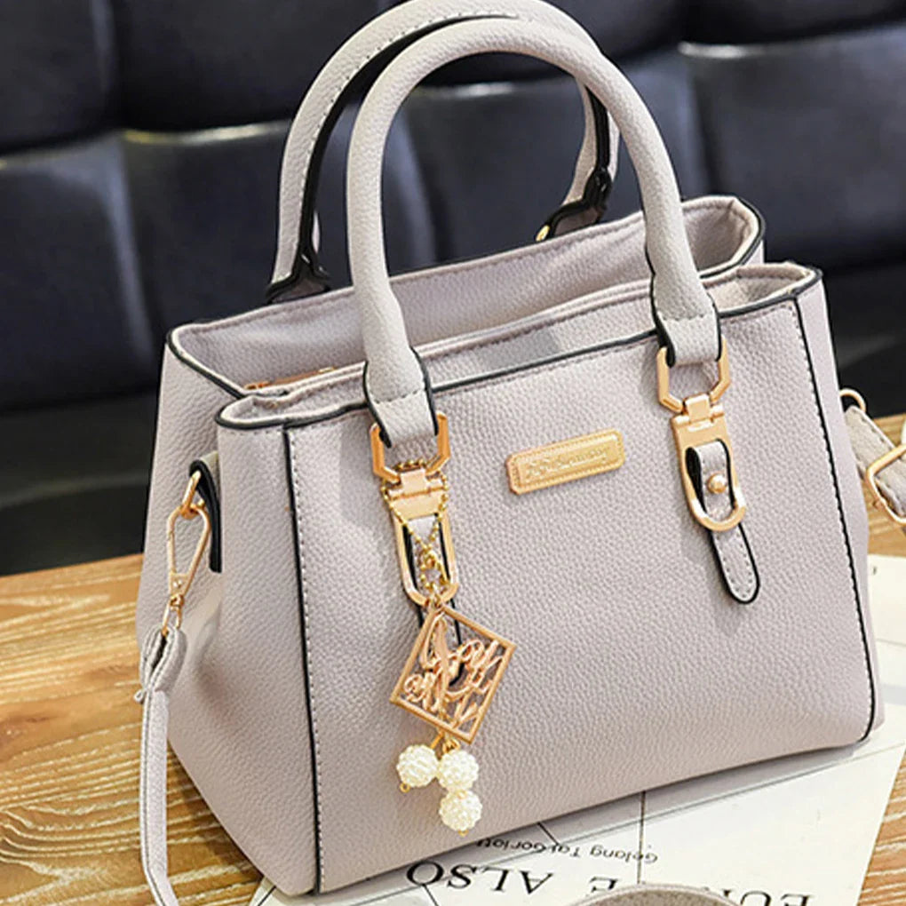 Luxury PU Leather Women’s Tote Bag fashion Plush Tassel Messenger Bag Adjustable Strap Crossbody Shoulder Bag !