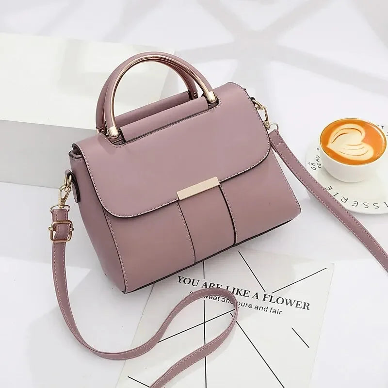 High Quality Leather Handbag Purse Women's Bag 2024 Trend Luxury Brand Designer Shoulder Crossbody Sac Lady Messenger Small Tote !