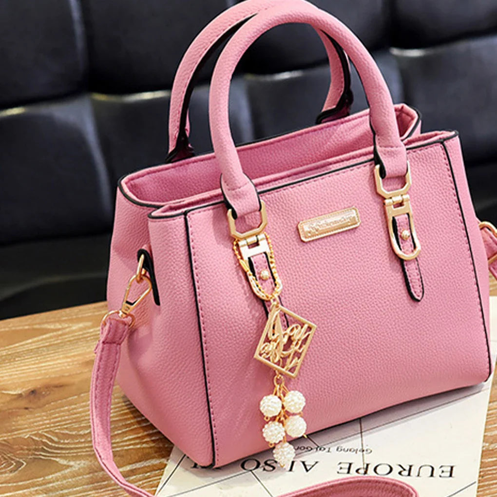 Luxury PU Leather Women’s Tote Bag fashion Plush Tassel Messenger Bag Adjustable Strap Crossbody Shoulder Bag !