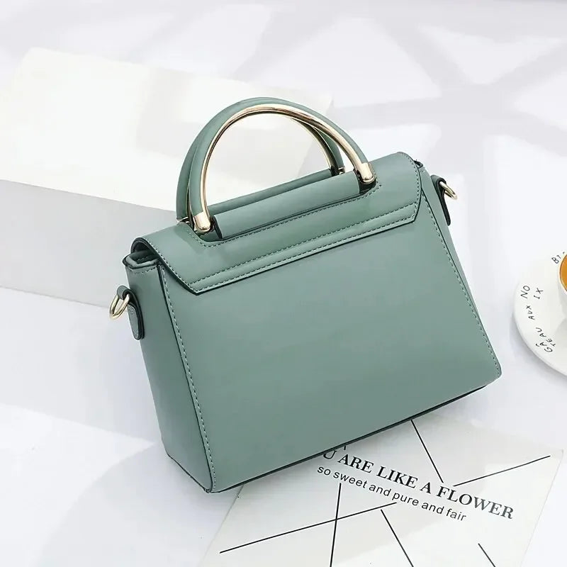 High Quality Leather Handbag Purse Women's Bag 2024 Trend Luxury Brand Designer Shoulder Crossbody Sac Lady Messenger Small Tote !