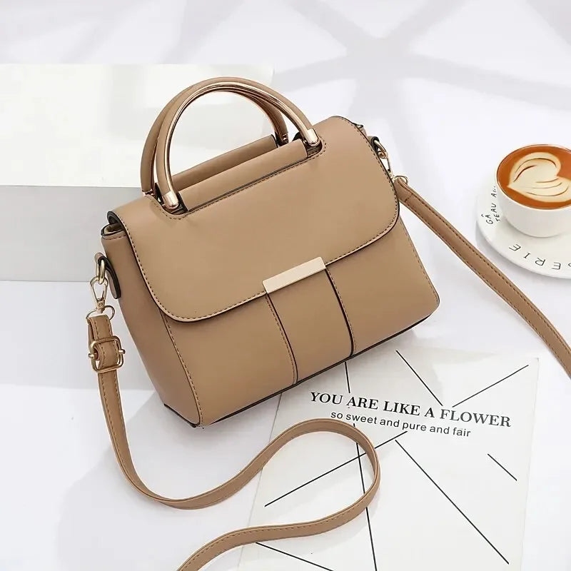 High Quality Leather Handbag Purse Women's Bag 2024 Trend Luxury Brand Designer Shoulder Crossbody Sac Lady Messenger Small Tote !