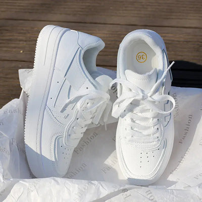 White Shoes For Women Autumn All-matching null