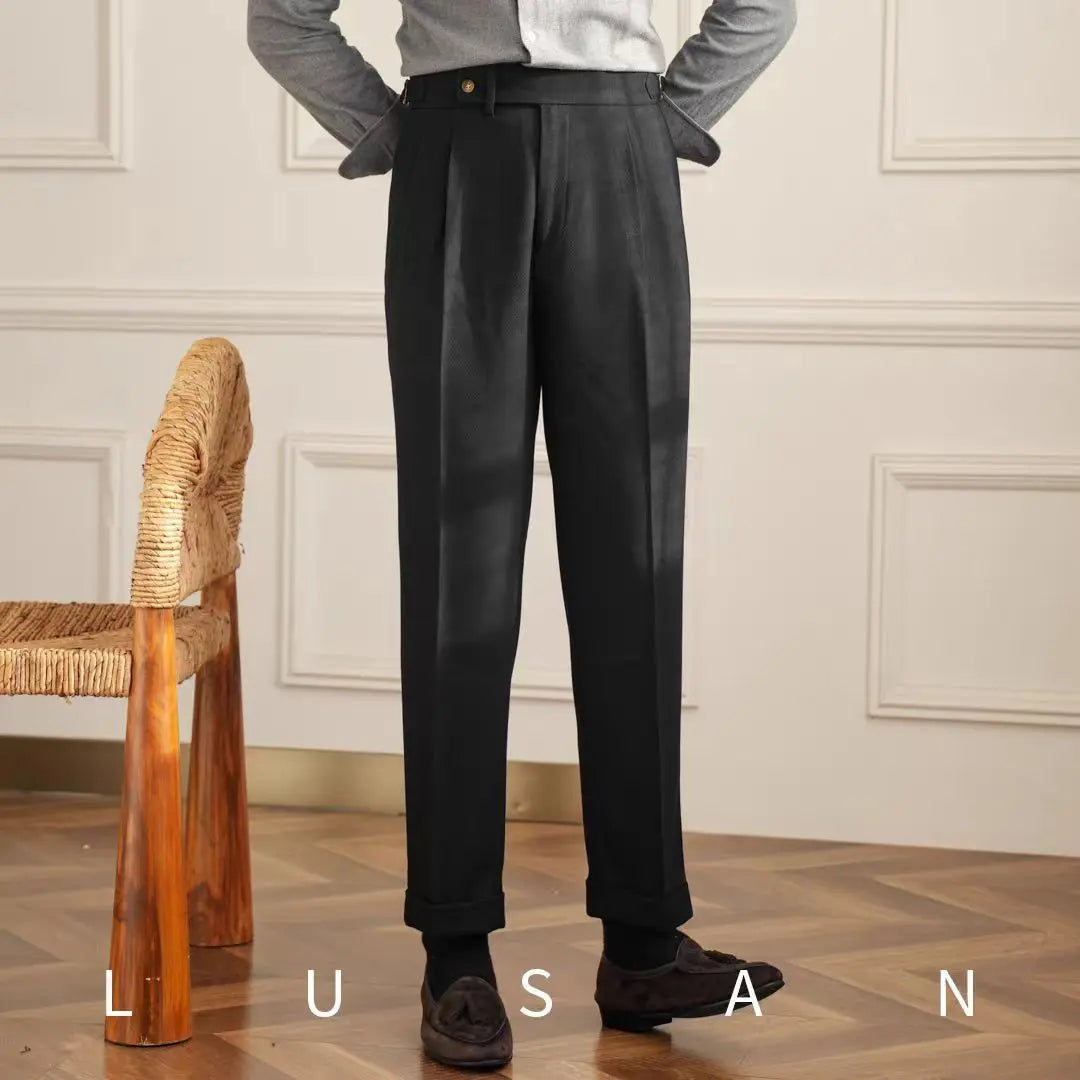 British Men Business Casual Pants null