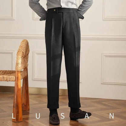 British Men Business Casual Pants null