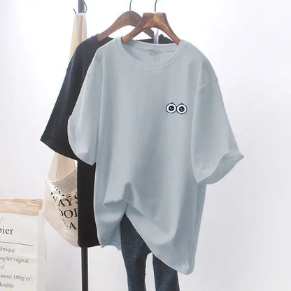 Design Sense Niche Clothes Chic White Loose Short-sleeved T-shirt For Women null