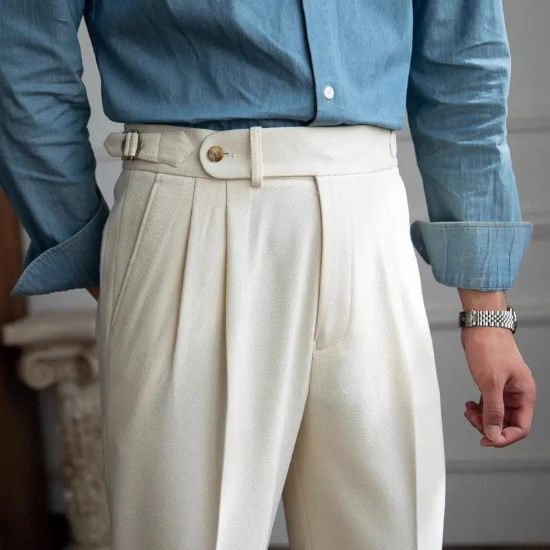 British Men Business Casual Pants null